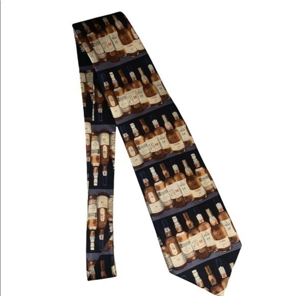 Robin Ruth booze silk neck tie